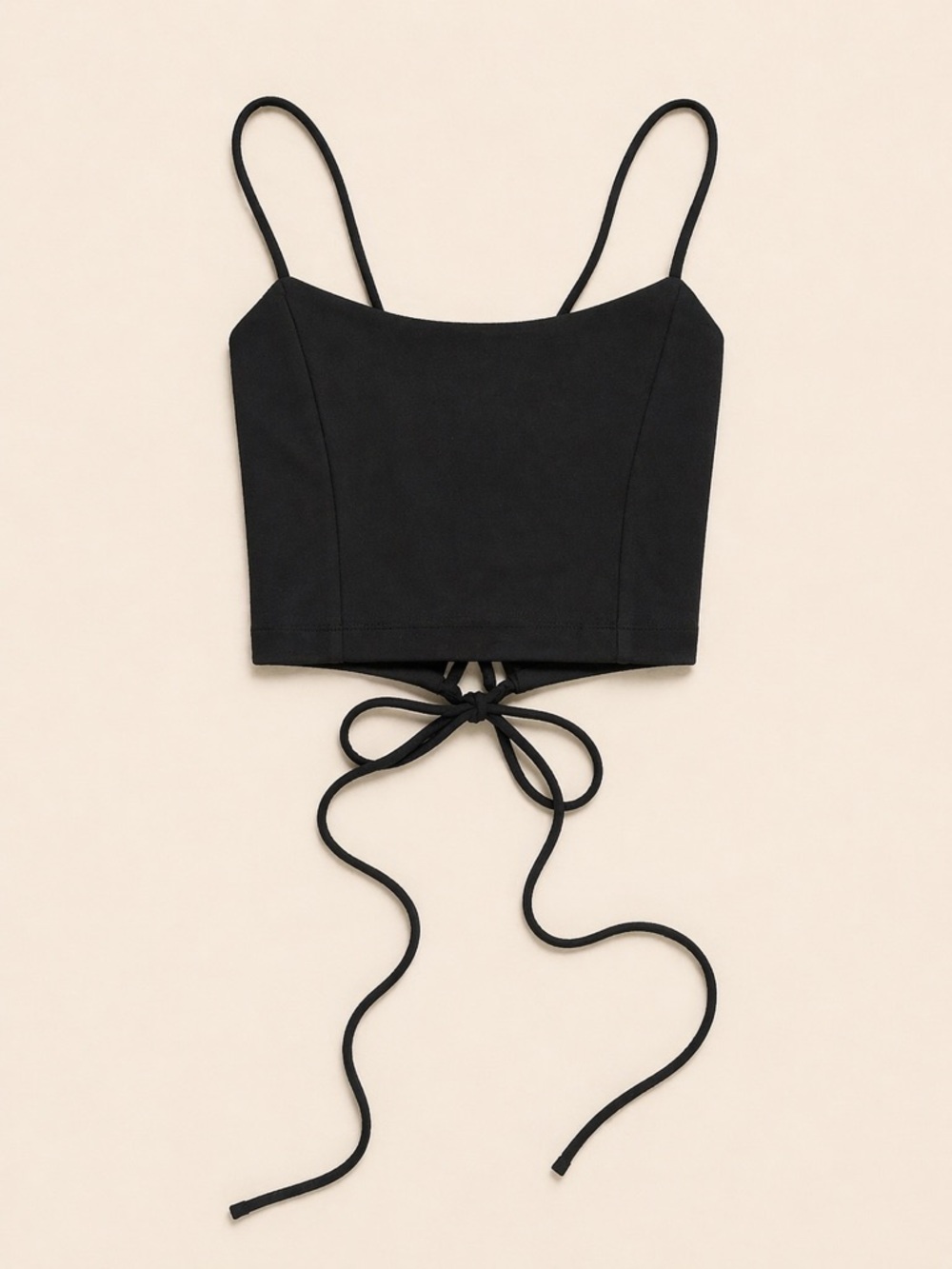 Lulus Black Crop Top – Size Medium